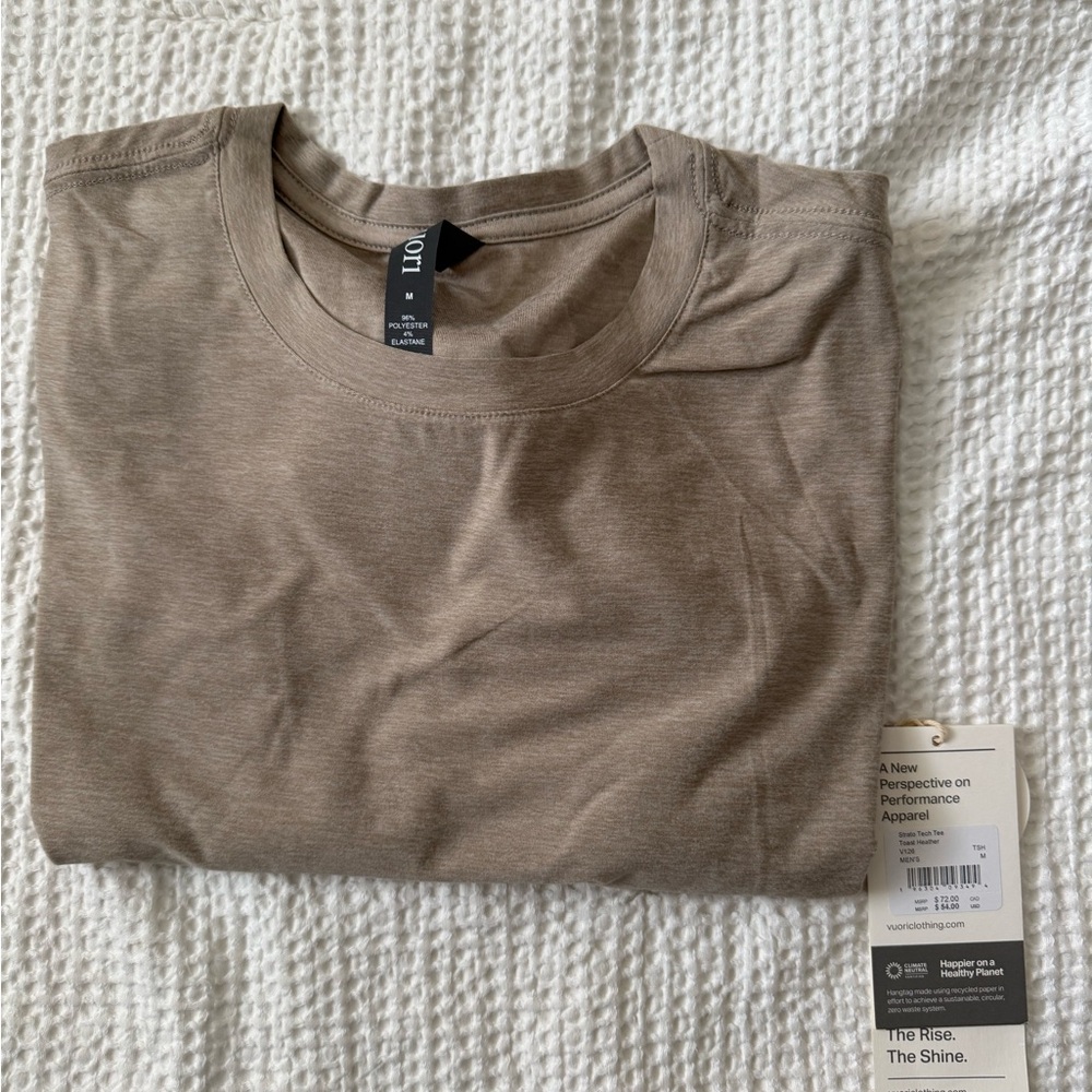Vuori Strato Tech Tee Toast Heather
